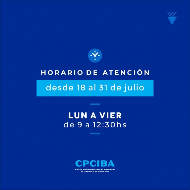 Horario Vacaciones de Invierno