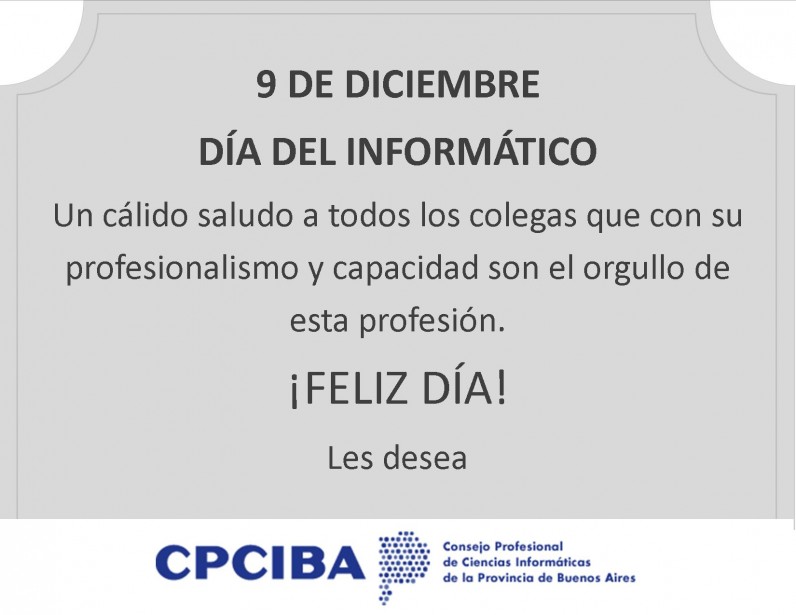 9 de diciembre: Día del Informático