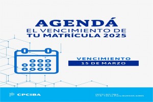 VENCIMIENTO MATRÍCULA AÑO 2025