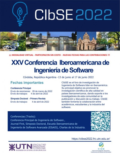 XXV Conferencia Iberoamericana de Ingeniería de Software Del 13 de junio al 17 de junio 2022