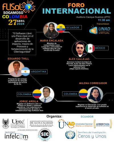 FLISOL  - Foro Internacional / Colombia / 27 de abril de 2024