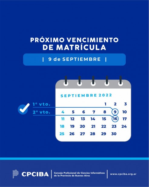 Recordatorio vencimiento Cuota 3 año 2022