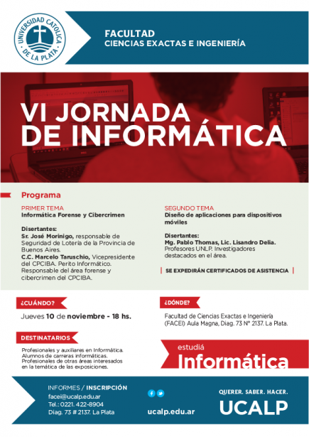 VI Jornada de Informática